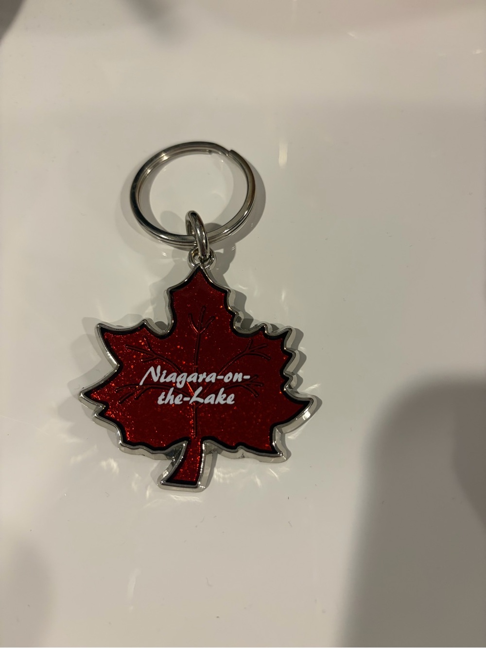 Niagara-on-the-Lake Red Maple Leaf Keychain